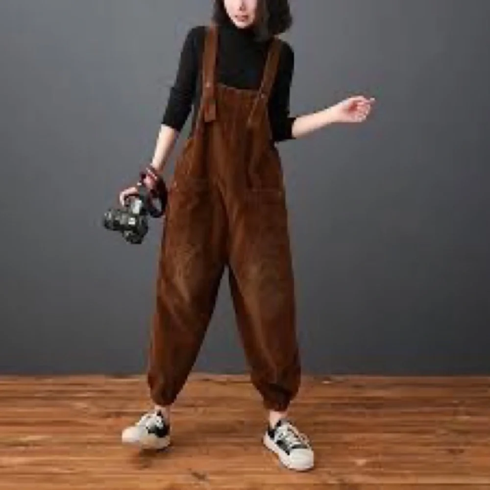 Free People Womens We The Free Ziggy Cord Overalls Size L - Picture 4 of 12